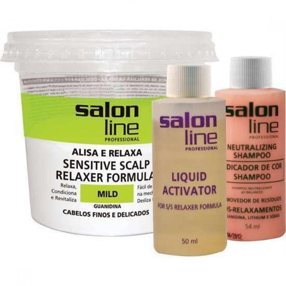 Salon Line Guanidina Tradicional Mild Alisa E Relaxa 215Gr