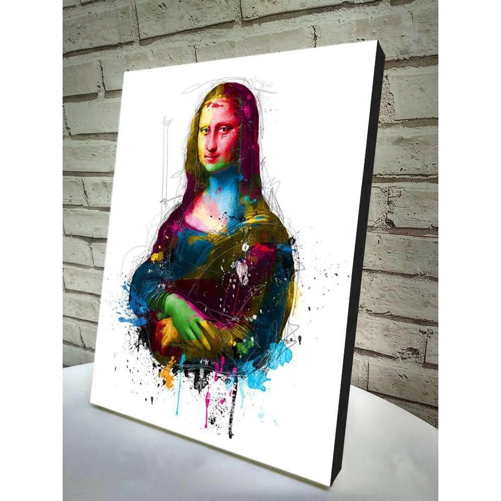 Quadro Decorativo A4 Monalisa