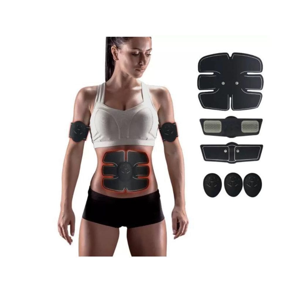 Estimulador Abdominal Muscular Elétrico 6 Pack Ems