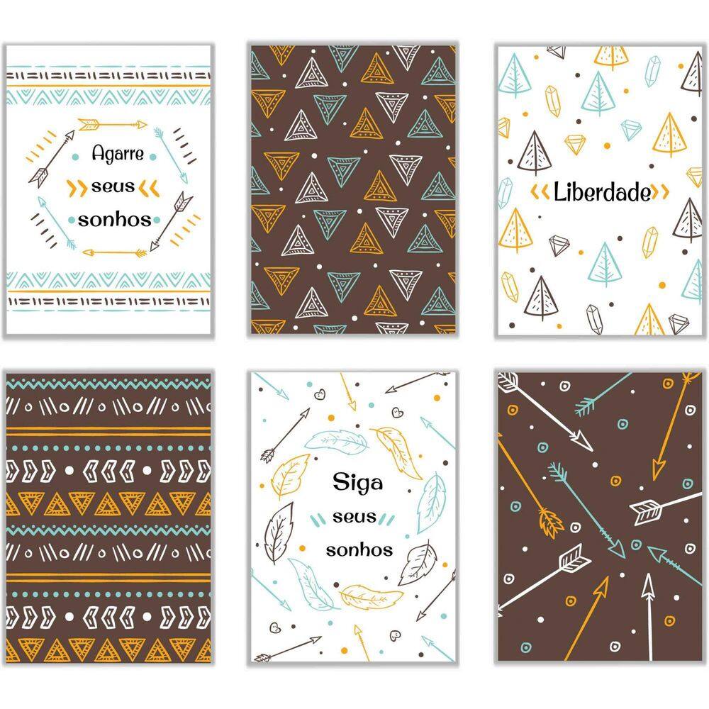Placas Decorativas Kit Com 6 Placas Siga Seus Sonhos 21X30