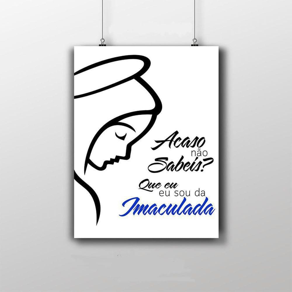 Placa Decorativa Da Imaculada Conceição 20X30Cm