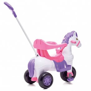 Triciclo Infantil Empurrar Passeio Poto Rosa Calesita 1012