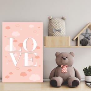 Placa Decorativa Love 20X30Cm