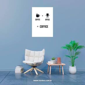 Placa Decorativa Frase Coffice Simples