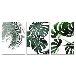 Placas Decorativas Folhas Plantas Desenhos Mdf 30X20Cm