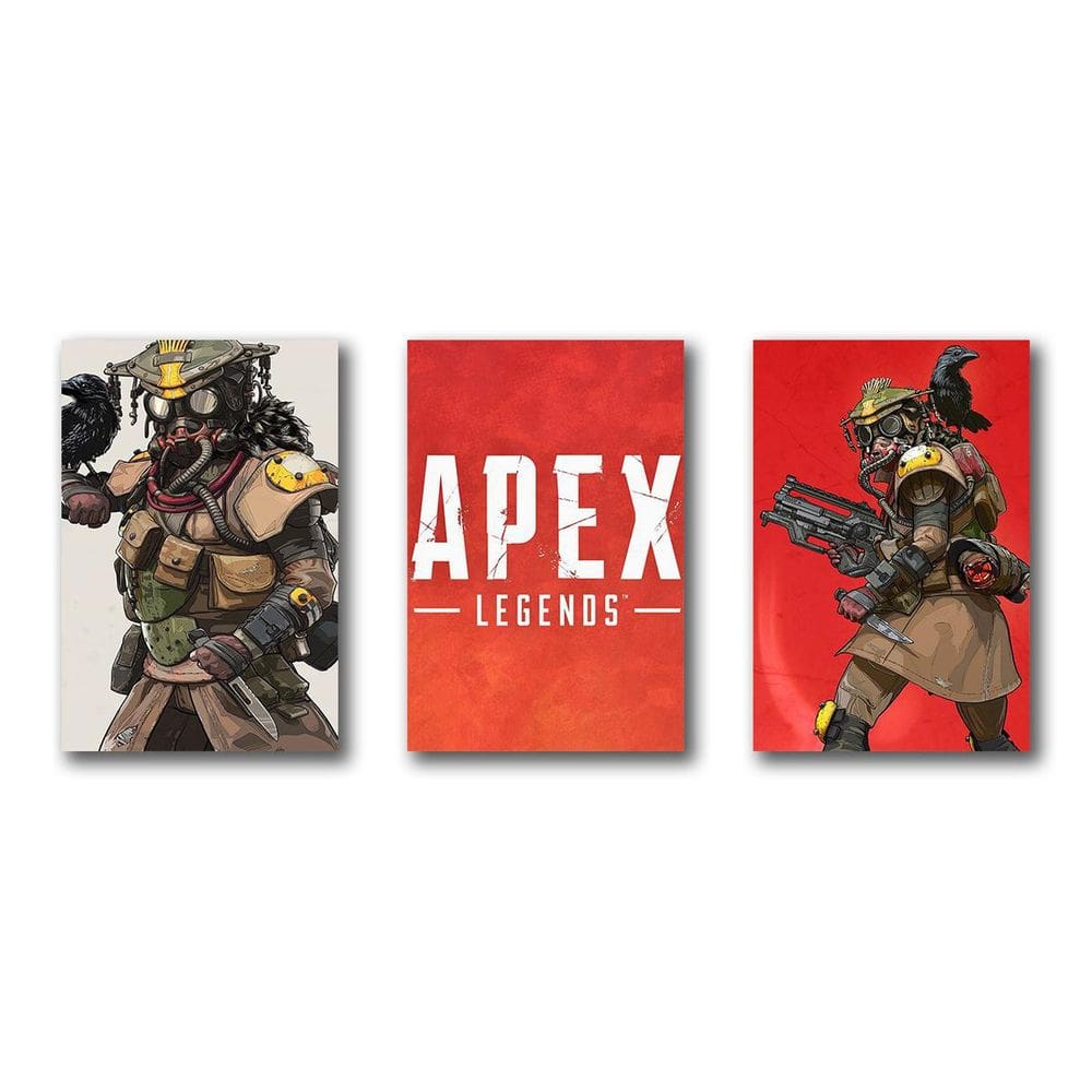 Kit 3 Placas Decorativas Apex Legends Jogo Eletrônico
