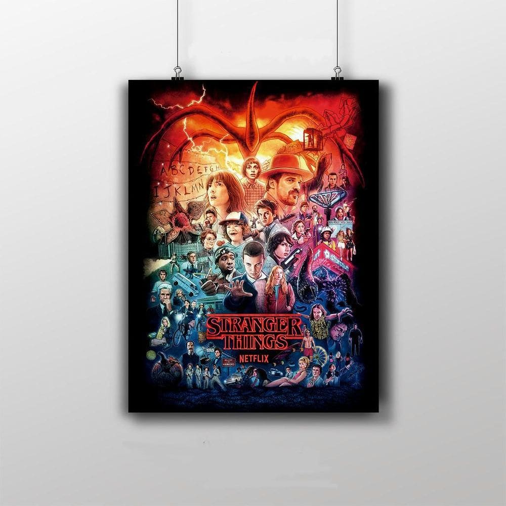 Placa Decorativa Stranger Things Poster Série Netflix