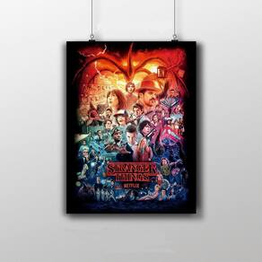 Placa Decorativa Stranger Things Poster Série Netflix