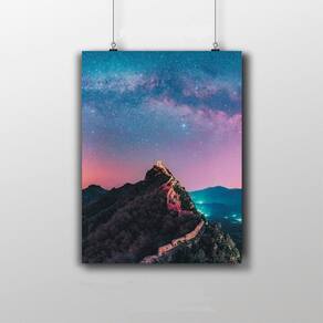 Placa Decorativa Muralha Da China Noite Wallpaper 20X30Cm