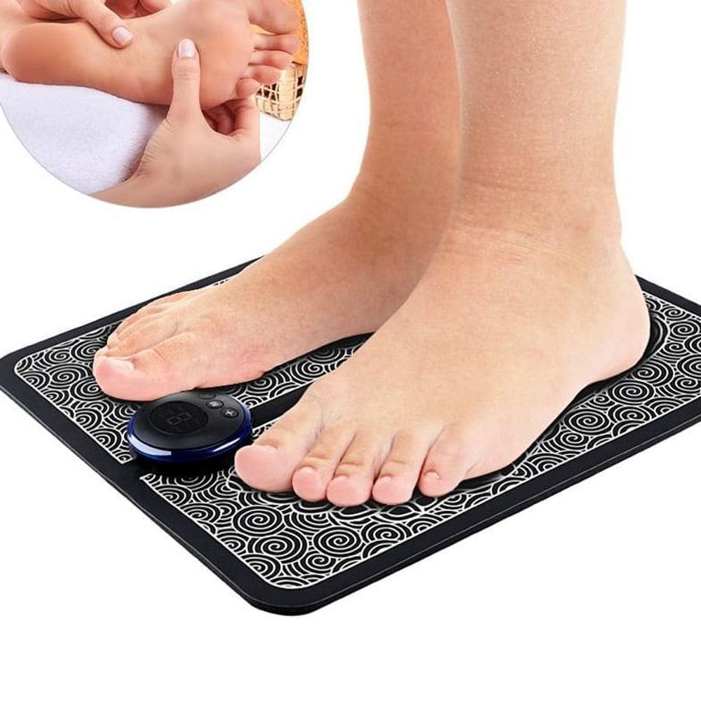 Massageador Elétrico Portátil + Tapete Massageador Pés
