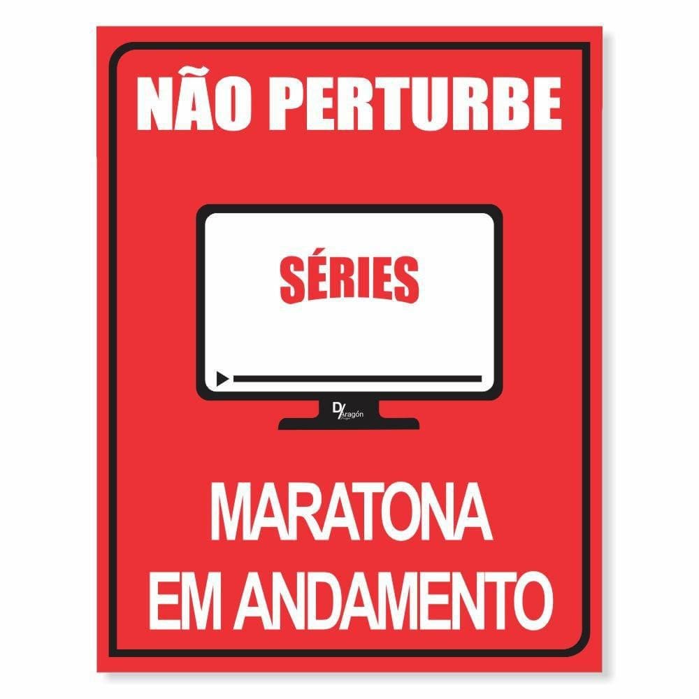 Placa De Decoração Não Perturbe  - Ps1Mm 20X27Cm