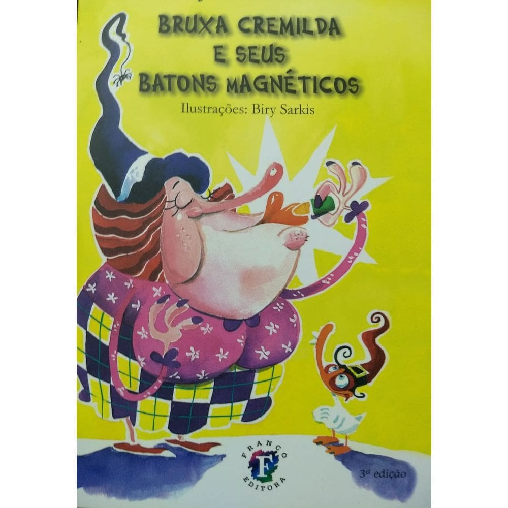 Livro  Bruxa cremilda e seus batons magnéticos