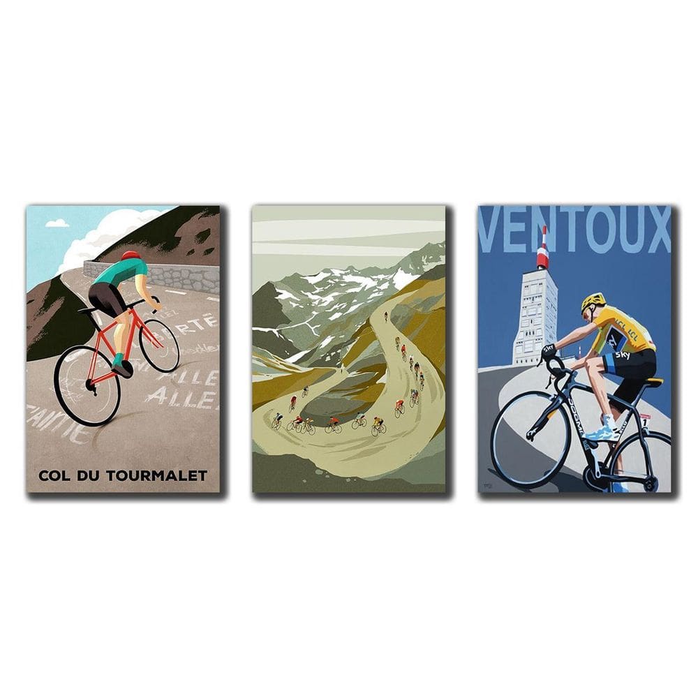 Kit 3 Placas Decorativas Bicicleta Em Mdf