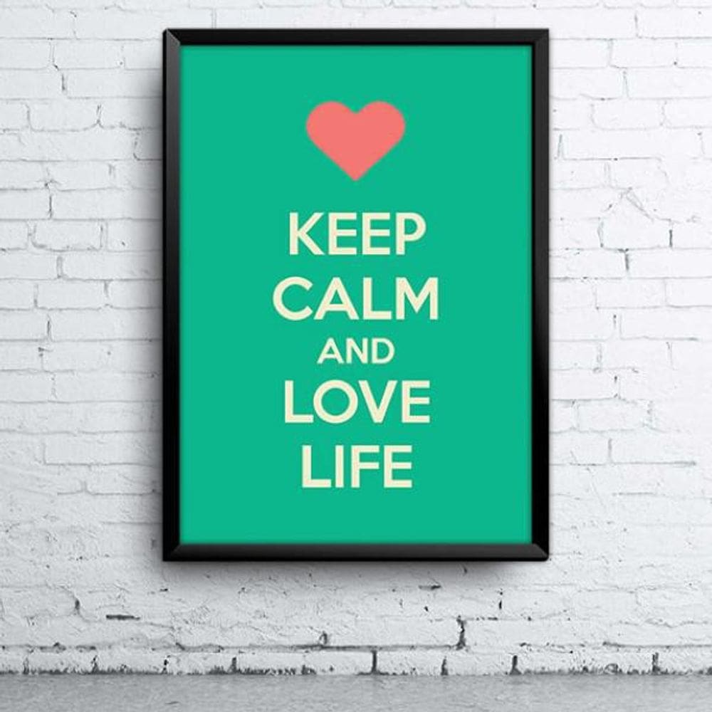 Quadro Keep Calm 5 A4