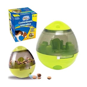 Comedouro Interativo Para Pets Cães Brinquedo Bolinha