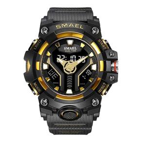 Relógio Masculino Smael Estilo Militar 8075 Black