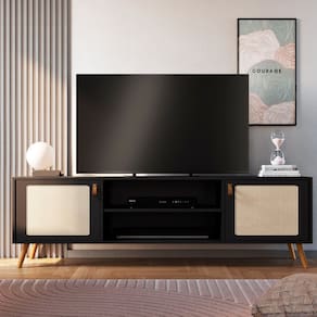Rack para Sala de Estar Viena 180cm Preto