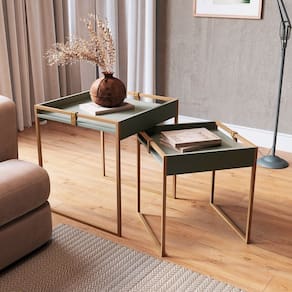 Conjunto Mesa Lateral Columbia 55cm X 55cm X 60cm Verti