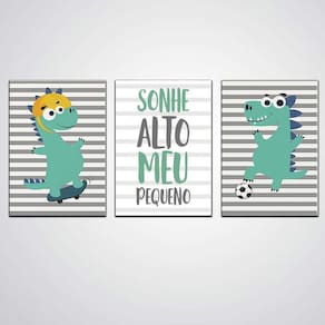 Quadro Decorativo Sonhe Alto Meu Pequeno Menino