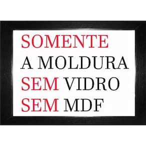 Kit Com 10 Molduras Preta Tamanho A4 Somente A Moldura