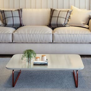 Mesa de Centro Roma 90cm X 50cm X 33cm Rose / Off White