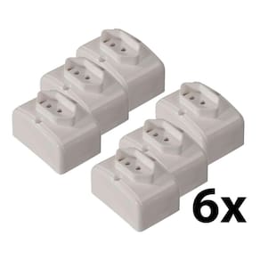 Tomada Externa 2P+T Nbr 10A 250V Mec Tronic 6 Unidades