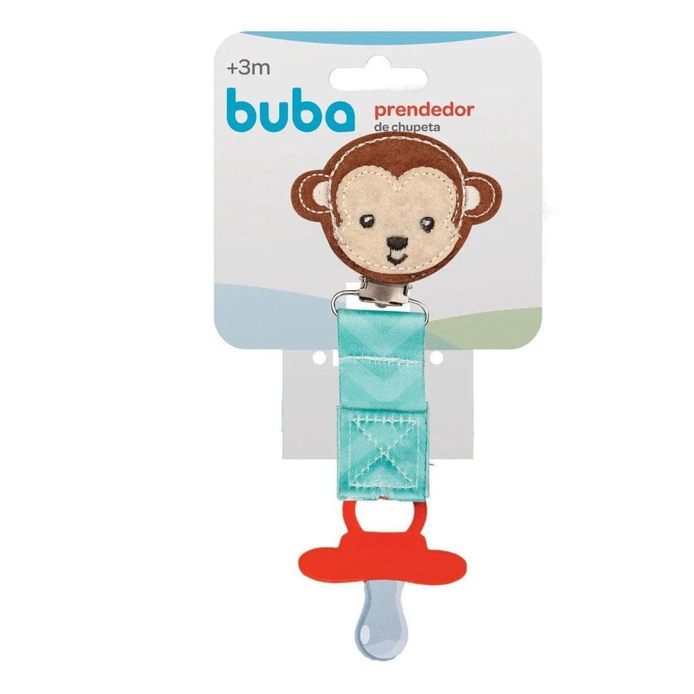 Prendedor De Chupeta Buba Baby Macaco Fun - Buba 12055