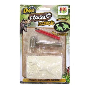 Brinquedo Dino Fóssil Escavação Com 2 Dinossauros Surpresa