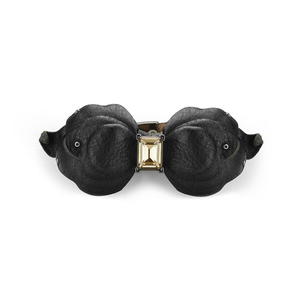 Pulseira Armazem Rr Couro Com Petalas Laço