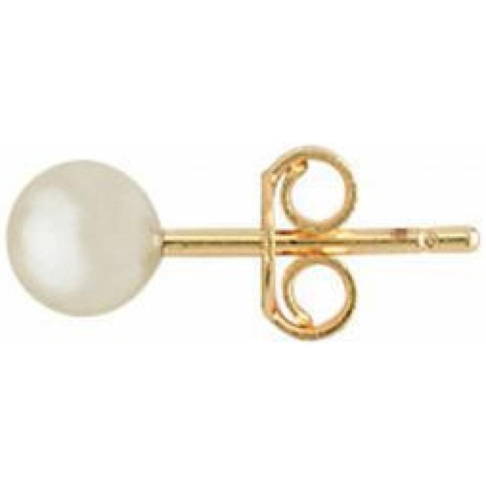 Brinco Infantil Armazém Rr Bijoux Mini Pérola Dourado