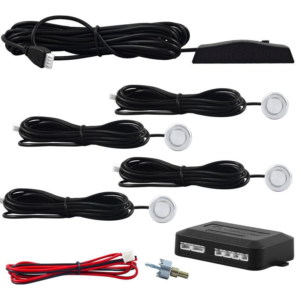 Sensor Estacionamento Cromado - 4 Pontos