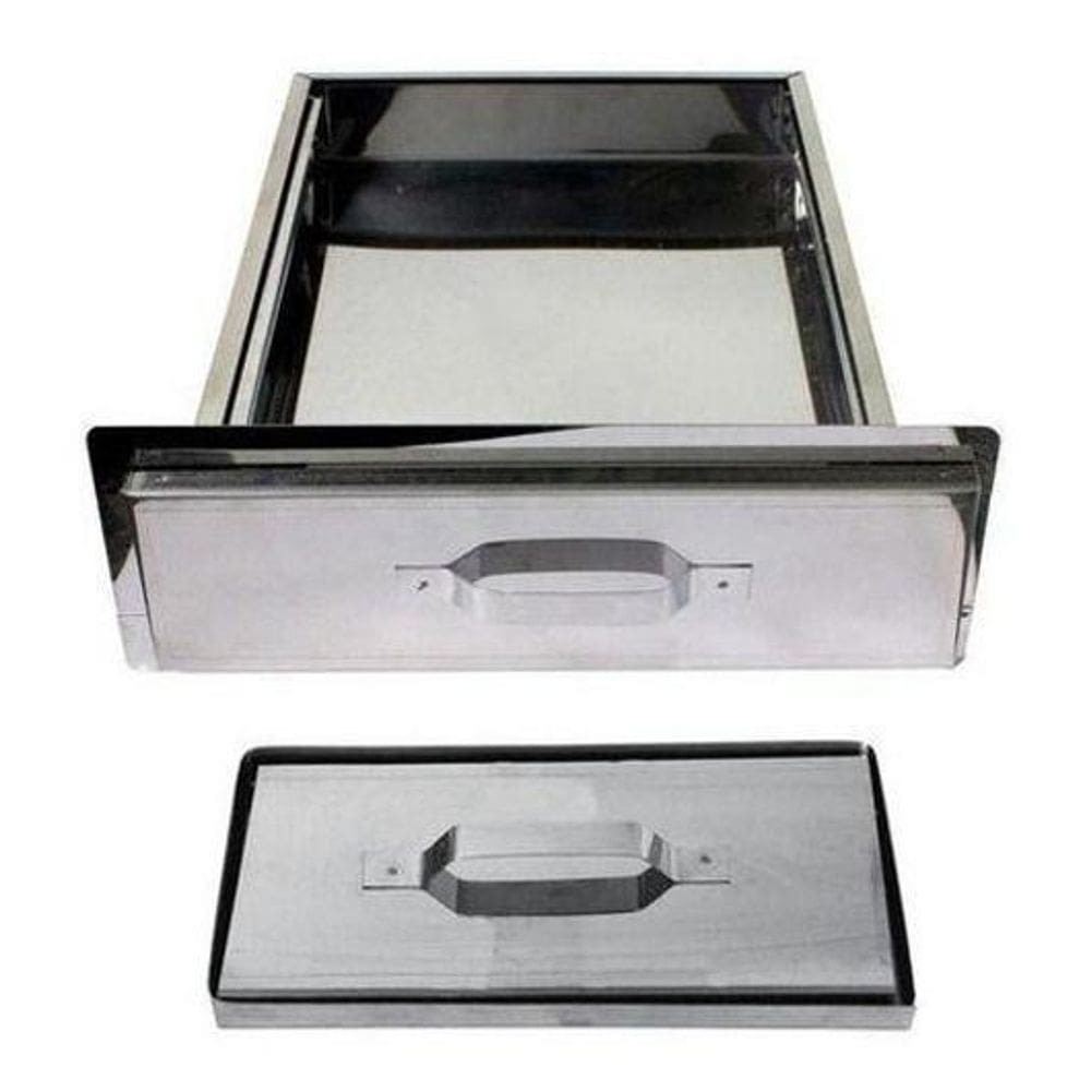 Gaveta Cinzeiro Para Churrasqueira Inox +Tampa Refratária