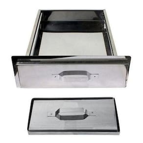 Gaveta Cinzeiro Para Churrasqueira Inox +Tampa Refratária