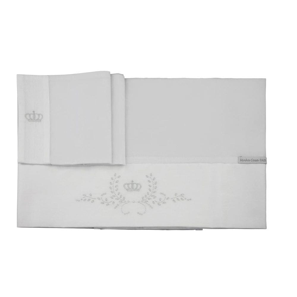 Lençol de Berço 3 peças Classico Branco