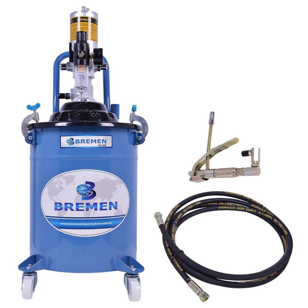 Propulsora Pneumática de Graxa 20kg com Válvula - Bremen