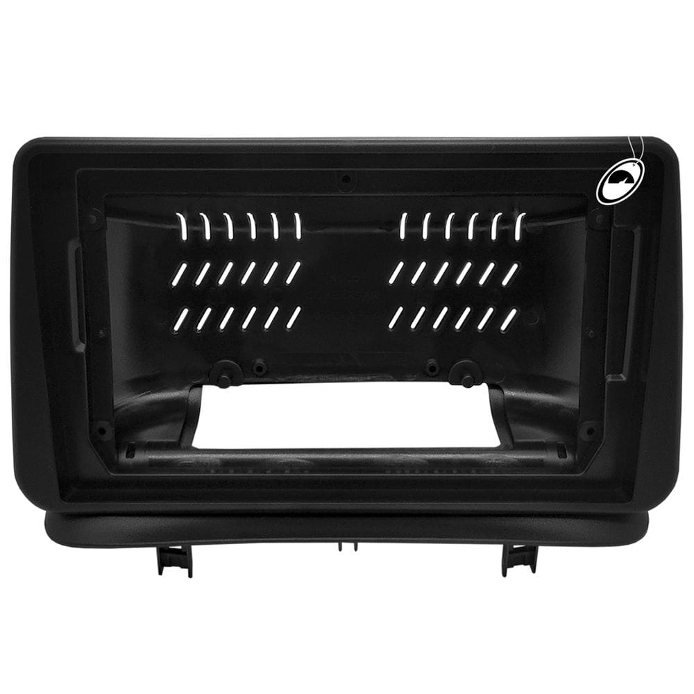 Moldura De Painel 2 Din 9" Polegadas Clio 2005 a 2014 Preto