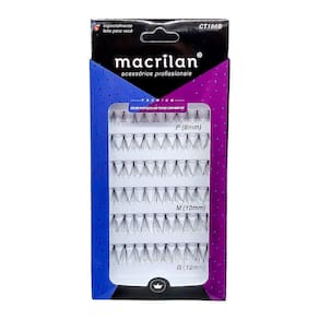Cílios Postiços Em Tufos Com Mini Nó Macrilan Ct100B