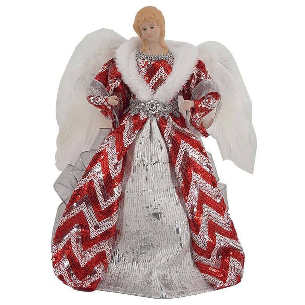 Anjo 30Cm Vermelho/Branco