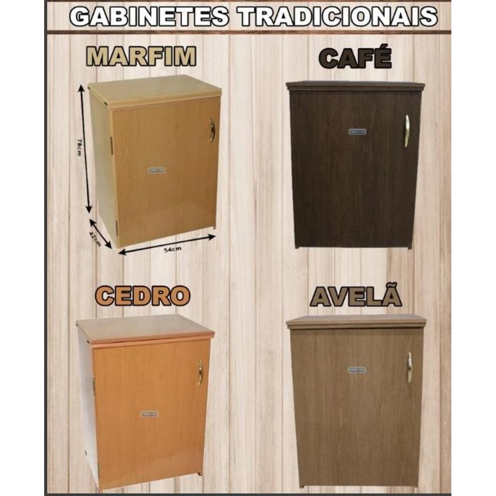 Gabinete Para Máquina Domestica+4 Rodinhas(2COME2 SEM FREIO)