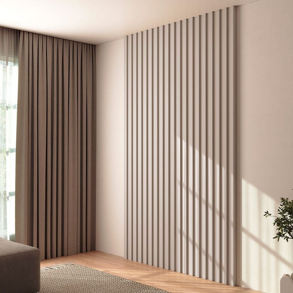 Painel para TV 100% Mdf Ripado Marrom Claro Pa75 Fe - Dalla Costa