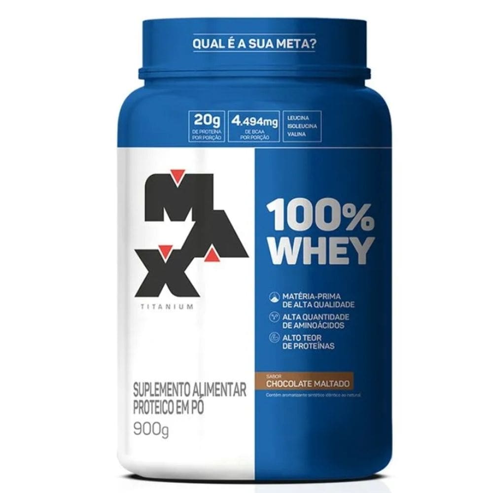 100% Whey Max Titanium - 900G