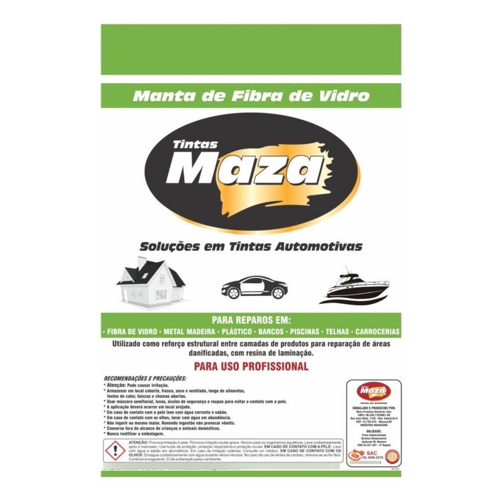 Manta De Fibra De Vidro Para Laminação Maza 250Gr 1,40X040MT