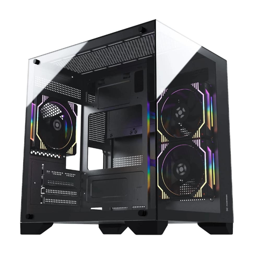 Gabinete Gamer Fortrek Clarity S/Fan S/Fonte ATX/ITX Vidro Temperado Preto - 83456