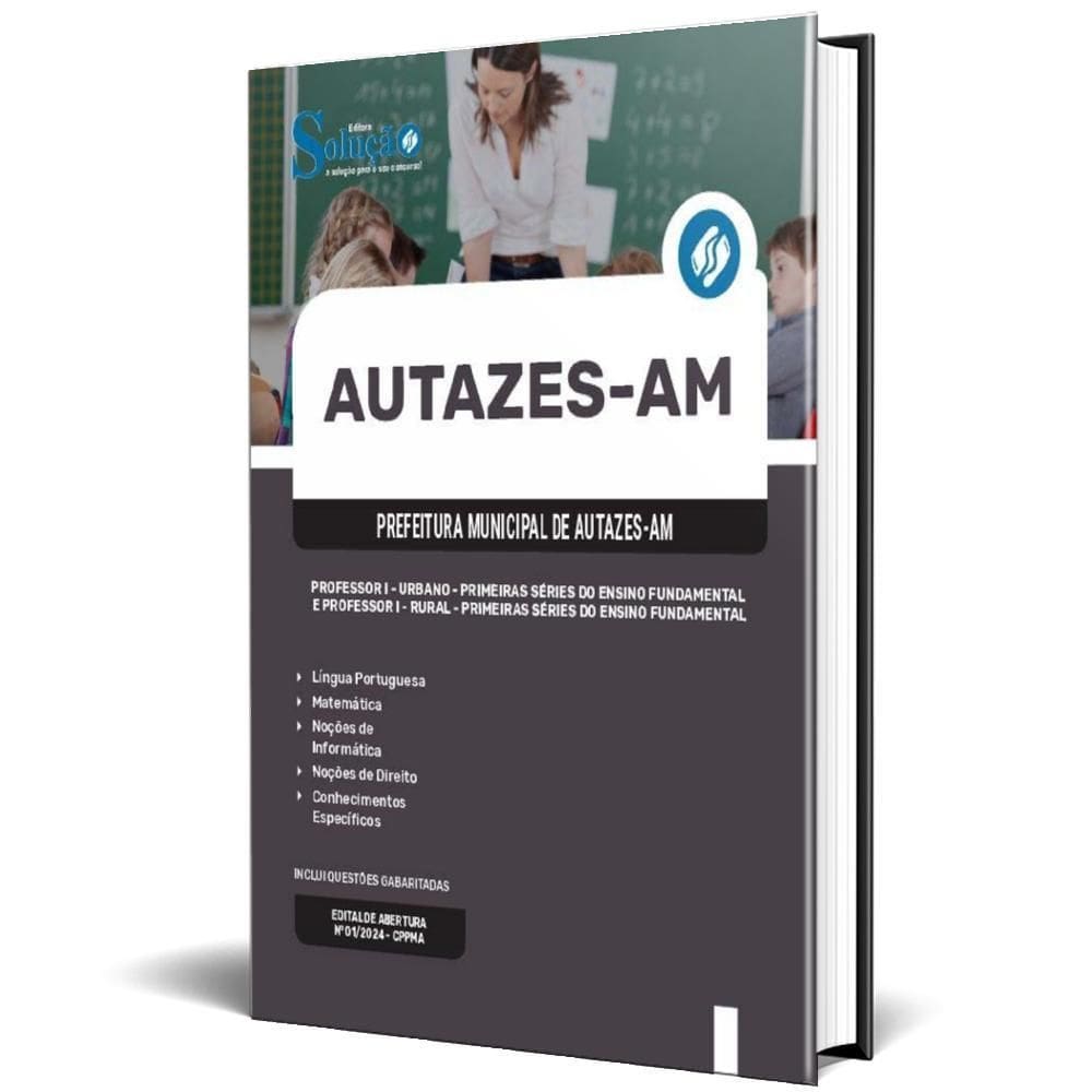 Apostila Prefeitura Autazes Am 2024 Professor I Primeiras