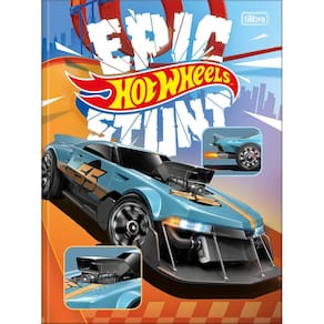 Caderno Brochura Costurado Universitário Grande Hot Wheels 48 Folhas - Tilibra