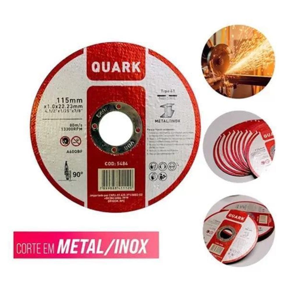 Disco Corte 180,0Mm 07 X 1,6 X F22 Para Inox 5483 Unic Unic