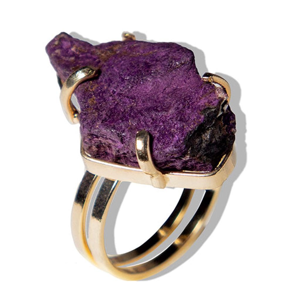 Anel Pupurita Montagem Garra Dourado 20 a 25mm