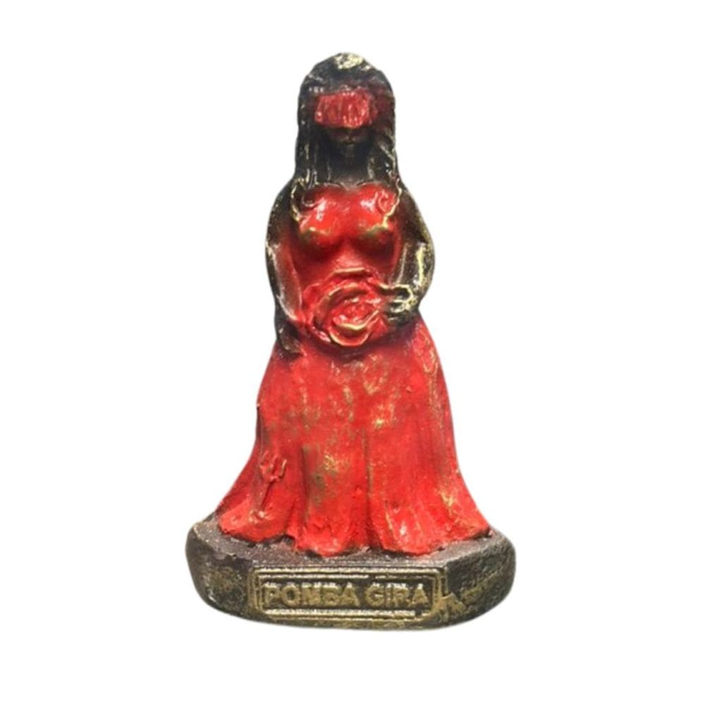 Escultura Pomba Gira Vintage Resina 10 cm
