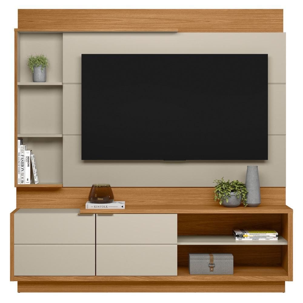 Home TV 70 Polegadas com Gaveta Moscou Nature Off-White