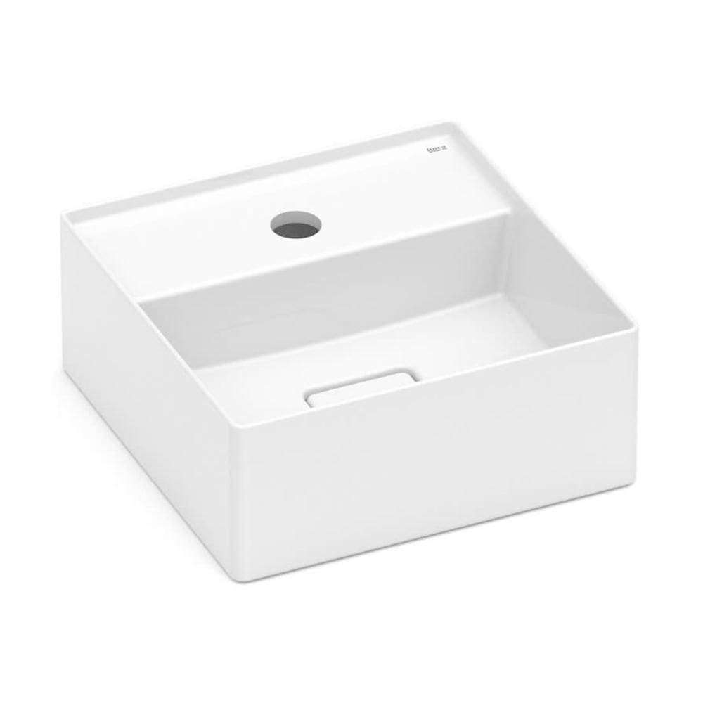 Cuba De Apoio Roca Terra T7 30X30CM Quadrada Branca